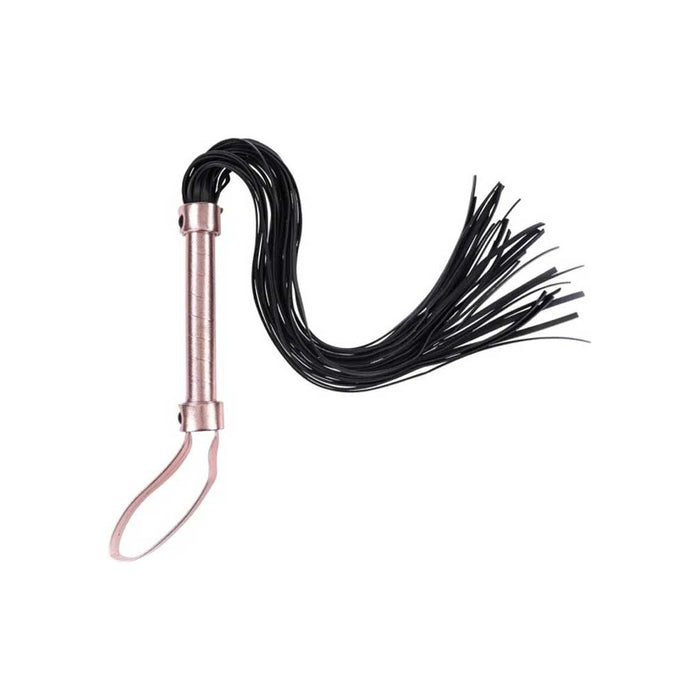 Sex and Mischief Brat Flogger Black / Rose Gold