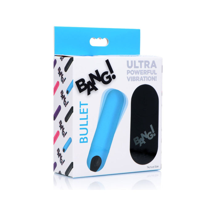 Bang Vibrating Bullet Vibe With Remote Control Blue