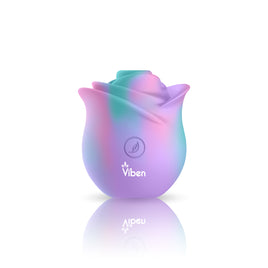 Viben Zen Rose Unicorn Handheld Rose Clitoral and Nipple Stimulator