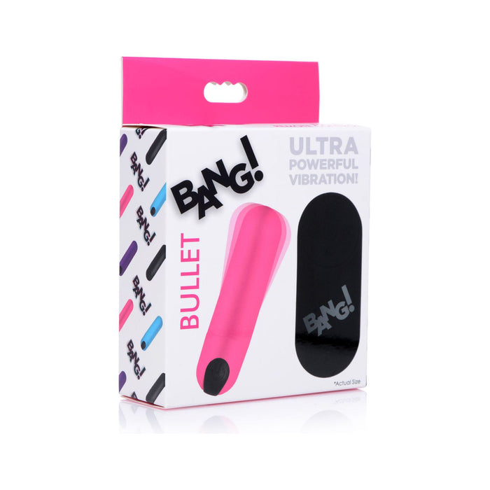 Bang Vibrating Bullet Vibe With Remote Control Pink