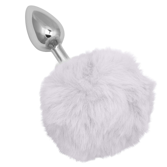 Running Wild Bunny Tail Butt Plug White