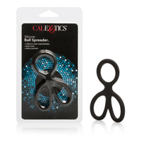 Silicone Ball Spreader Male Cock Ring Black