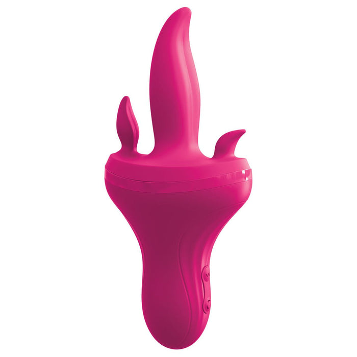 Threesome Holey Trinity Triple Tongue Vibrator Pink