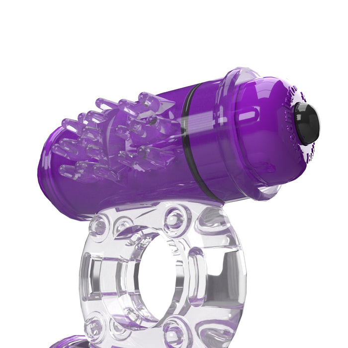 Screaming O 4B Double Wammy Vibrating Cock Ring Purple