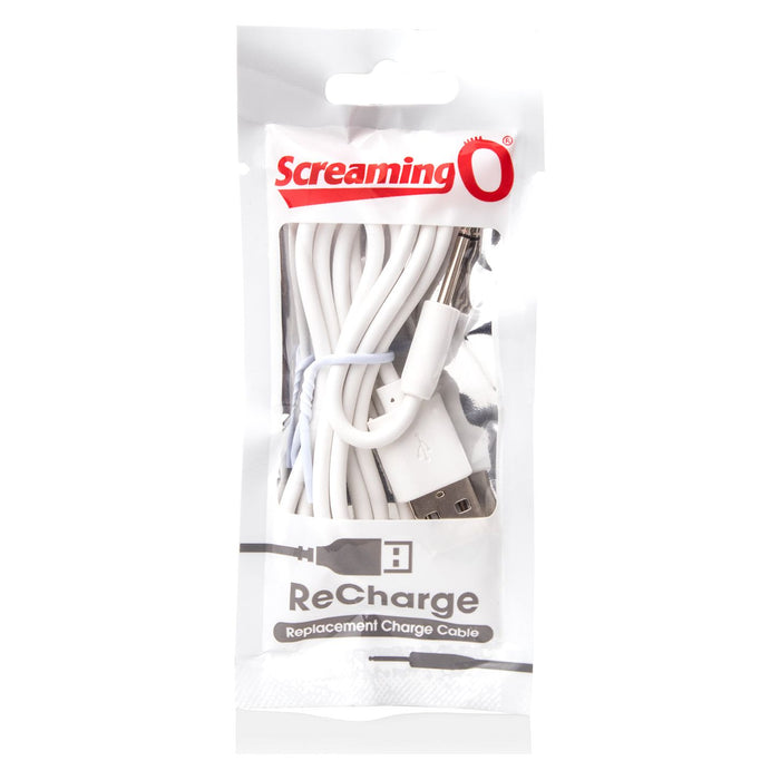 Screaming O Recharge Replacement USB Charge Cable White