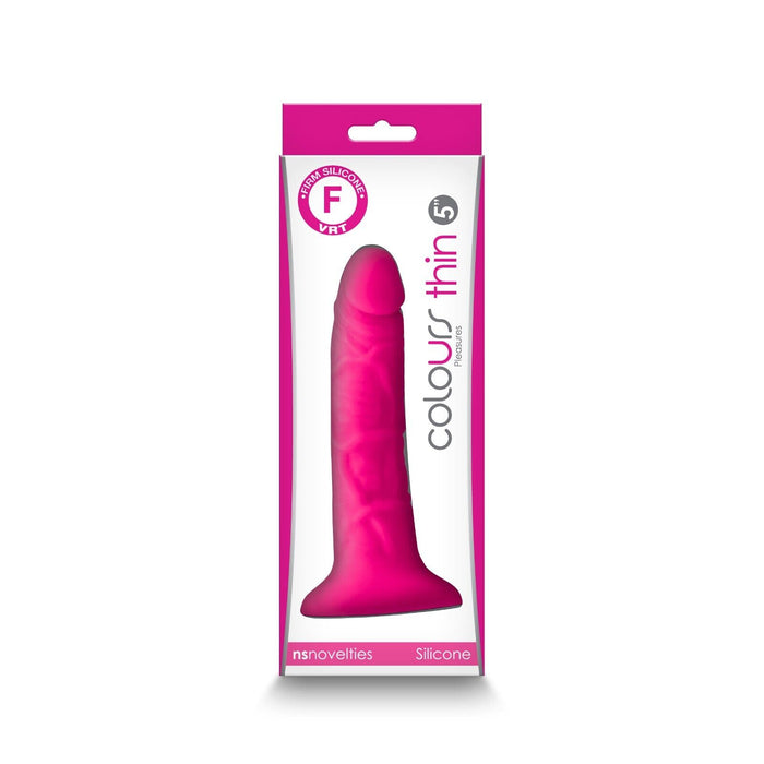 Dildo Colours Pleasures Thin 5" Dong Pink