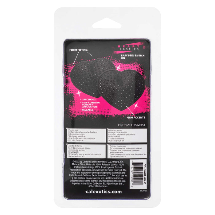 Radiance Heart Pasties Black