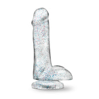 Naturally Yours 6" Glitter Cock Sparkling Clear Realistic Dildo Dong