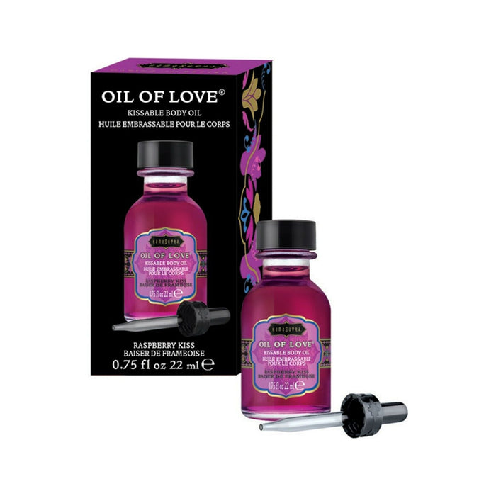 Kama Sutra Oil Of Love Kissable Body Oil .75oz - Raspberry Kiss