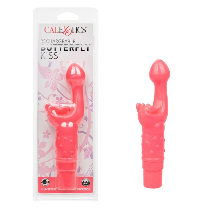 Rabbit Vibrator Rechargeable Butterfly Kiss Vibe Pink