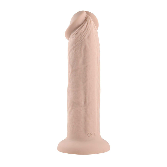 Dildo Evolved 7" Girthy Vibrating Dong Beige