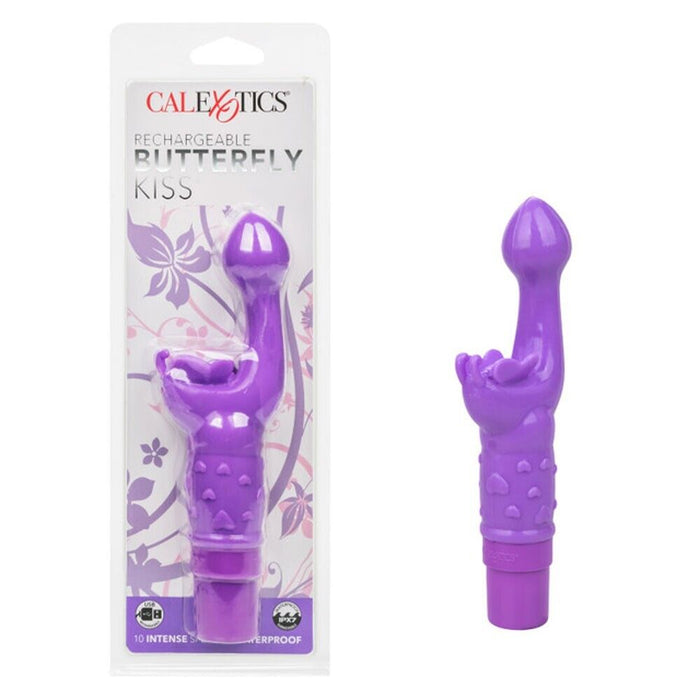 Rabbit Vibrator Rechargeable Butterfly Kiss Vibe Purple