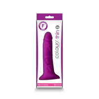 Dildo Colours Pleasures Thin 5" Dong Purple