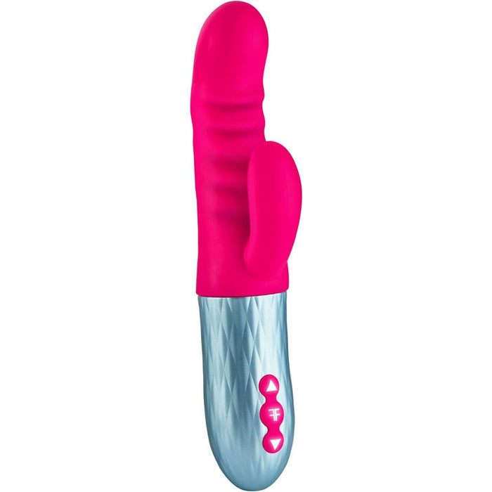 FemmeFunn Essenza Rabbit Vibrator Pink Silicone Thrusting Vibe