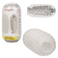 Male Masturbator Boundless Reversible Nubby Stroker Clear