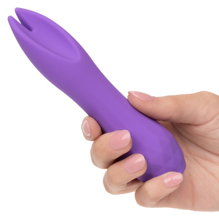 Gia Dual Flicker Rechargeable Silicone Vibrator Purple