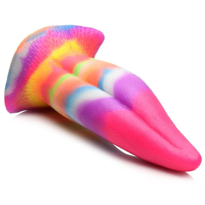 Creature Cocks Unicorn Kiss Tongue Glow-In-The-Dark Silicone Dildo