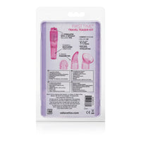 First Time Travel Teaser Kit Pink Beginner Clitoral Nipple Vibrator