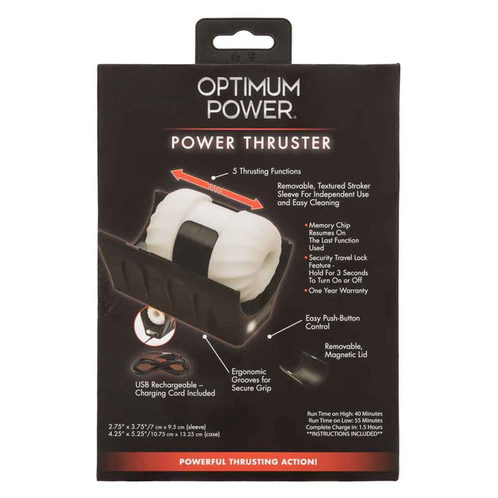 Optimum Power Vibrating & Thruster Stroker Black