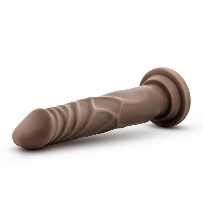 Dr. Skin Silicone Dr. Carter 7" Dong With Suction Cup Brown