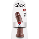 King Cock 9" Cock Brown - Realistic Dildo Dong