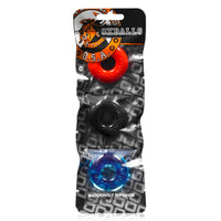 Oxballs Ringer Cock Ring 3 Pack Small Multi-Color