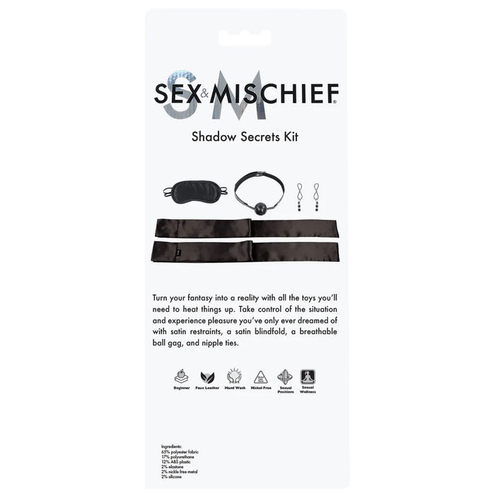 Sex and Mischief Shadow Secrets Kit Black