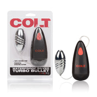 Colt Waterproof Silver Turbo Bullet Clitoral Anal Egg Vibrator