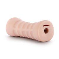 M For Men Rain Beige Realistic Vibrating Male Masturbator