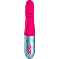 FemmeFunn Essenza Rabbit Vibrator Pink Silicone Thrusting Vibe