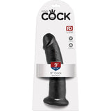 King Cock 9" Cock Black - Realistic Dildo Dong