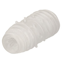 Male Masturbator Boundless Reversible Ribbed Stroker Clear