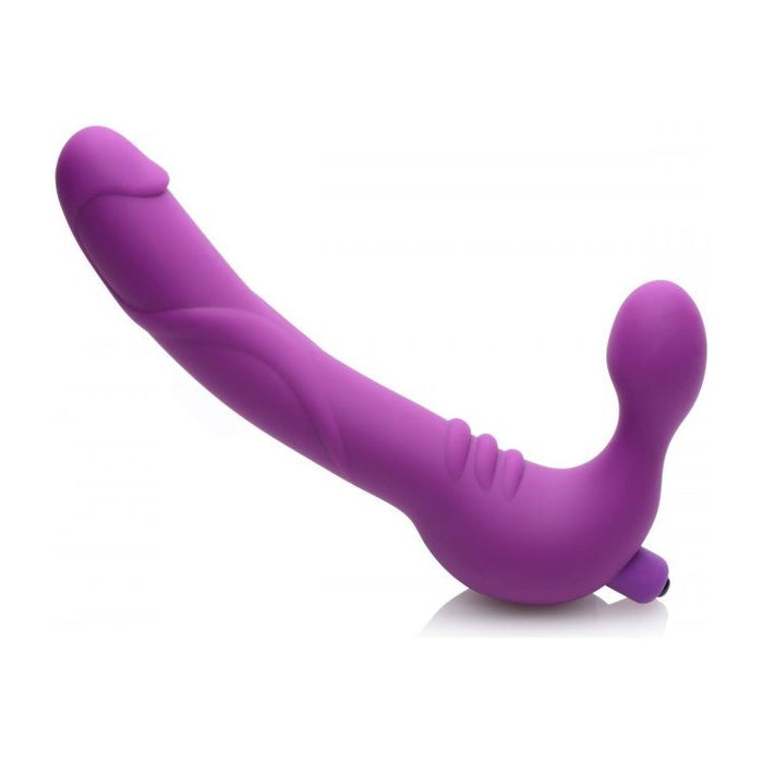 Royal Revolver Vibrating Strapless Strap-on Dildo Purple