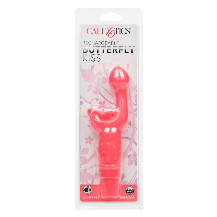 Rabbit Vibrator Rechargeable Butterfly Kiss Vibe Pink