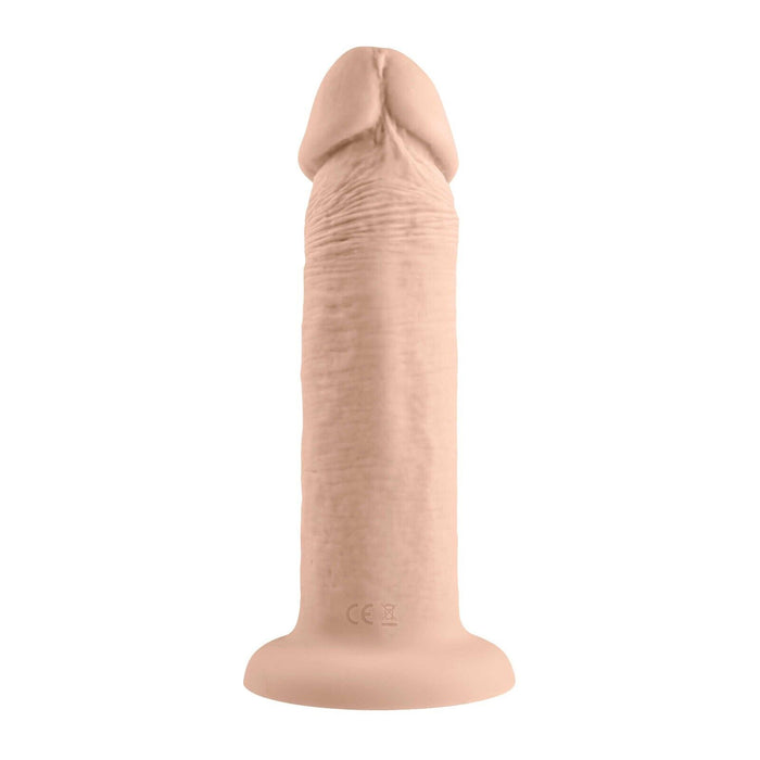 Dildo Evolved 6" Girthy Vibrating Dong Beige