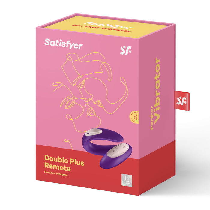 Satisfyer Double Plus Remote Purple