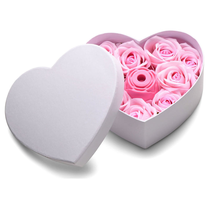 Bloomgasm Sucking Rose Clitoral Stimulator Heart Box Pink