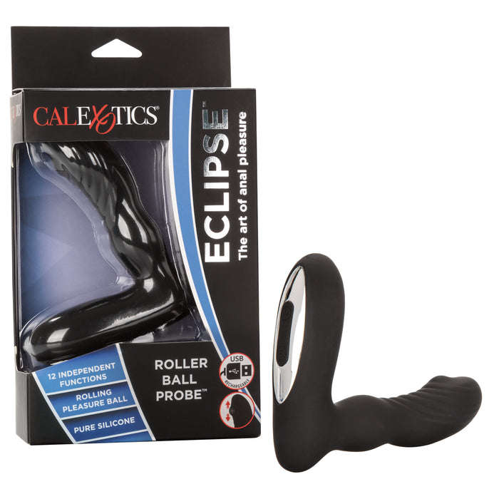 Eclipse Roller Ball Probe Prostate Massager Black