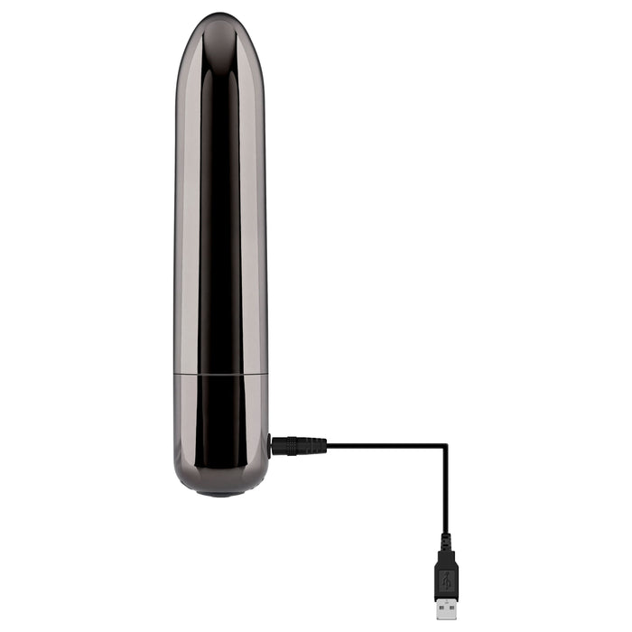 Real Simple Bullet Vibrator Black Chrome