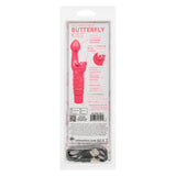 Rabbit Vibrator Rechargeable Butterfly Kiss Vibe Pink