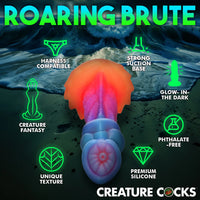 Creature Cocks Aqua-Cock Glow-In-The-Dark Silicone Fantasy Dildo