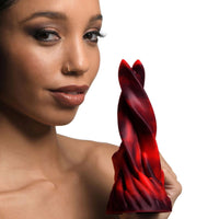 Creature Cocks Hell Kiss Twisted Tongues Silicone Dildo Red