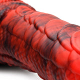Creature Cocks Fire Dragon Red Scaly Silicone Dildo Red