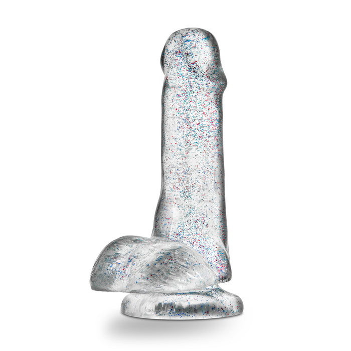 Naturally Yours 6" Glitter Cock Sparkling Clear Realistic Dildo Dong