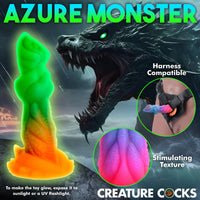 Creature Cocks Aqua-Cock Glow-In-The-Dark Silicone Fantasy Dildo