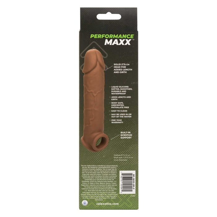 Penis Extension Performance Maxx Life-Like Extension 8" Brown