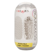 Male Masturbator Boundless Reversible Nubby Stroker Clear