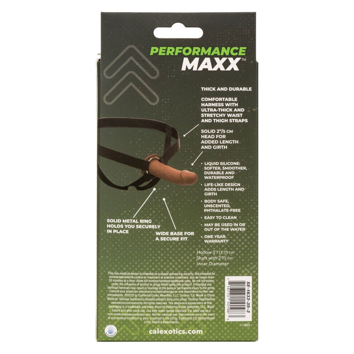 Strap-On Performance Maxx Life-Like Extension With Harness Brown