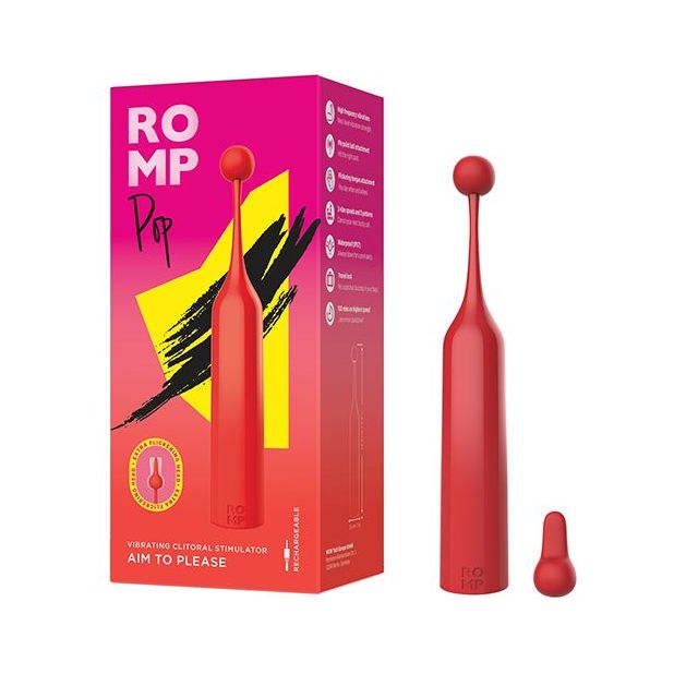 ROMP Pop Vibrating Clitoral Stimulator - Coral