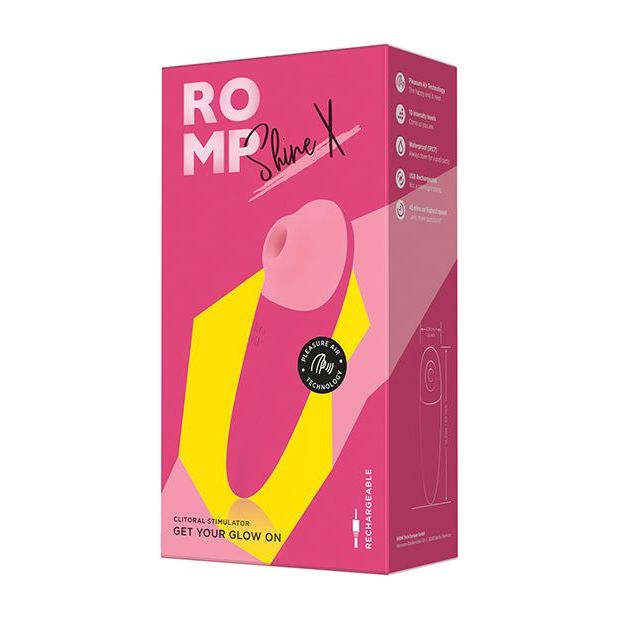 ROMP Shine X Clitoral Vibrator - Pink